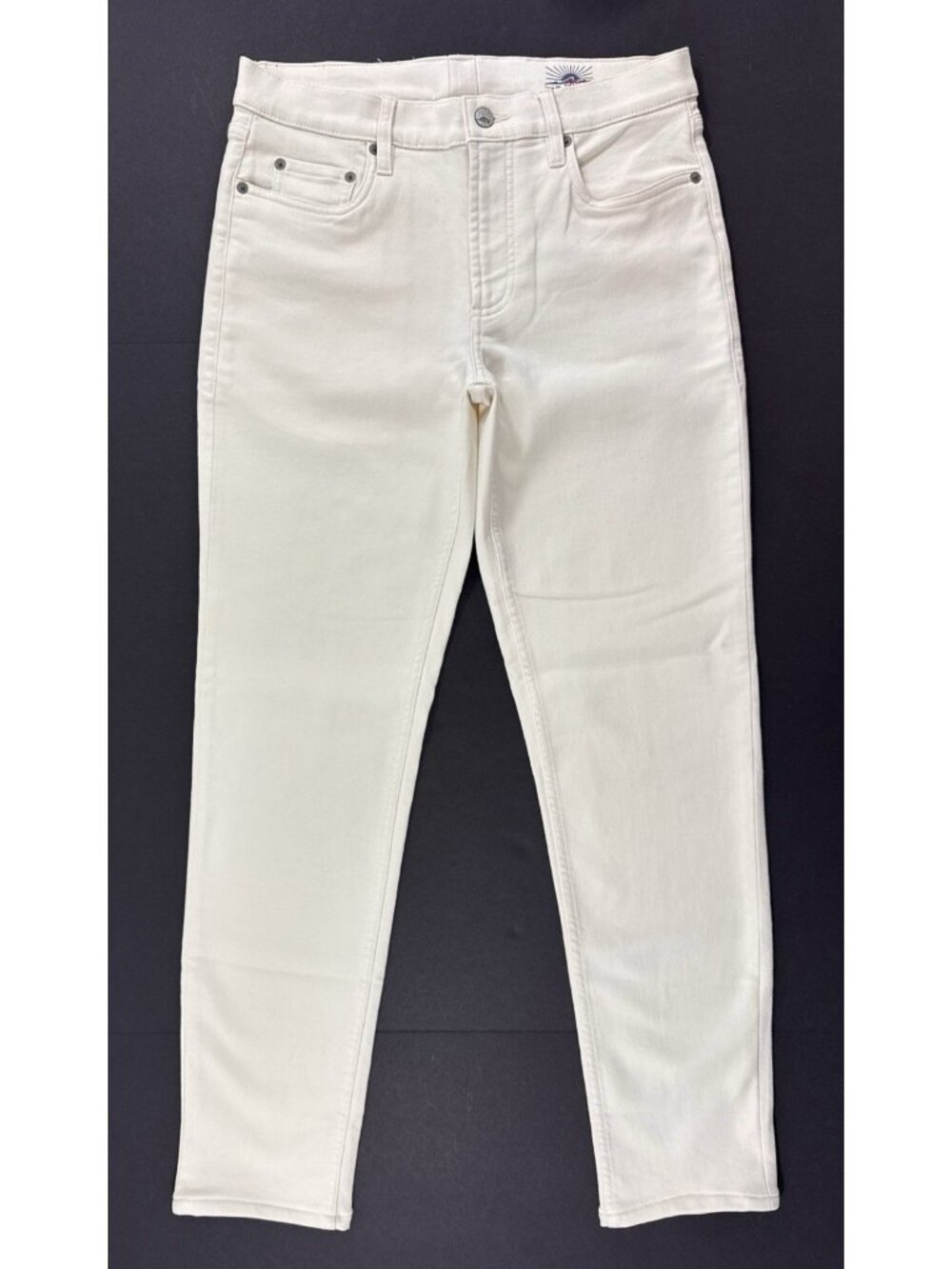 Faherty Mens Stretch Terry 5 Pocket Pants Size 30x30 Slim Fit Comfort Egret